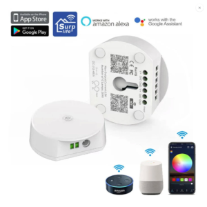 Smart Wifi+Bluetooth UFO LED Controller DC12-48V RGBW DIM Group Control Music Timer and Compatable with Alexa Google