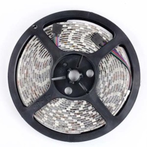 White flexible LED strip reel product close-up
